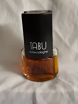 Vintage Tabu By Dana Concentrated Cologne Spray Circa 1970s 1.2 Oz 90% Full • $24