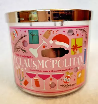 Discontinued Clausmopolitan Bath & Body Works 3 Wick Scented Candle 14.5 Oz NEW • £17.36