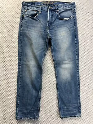 American Eagle Men's Pants Blue Jeans 34x30 Slim Straight Denim Jeans Mid Rise.. • $19.95