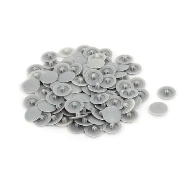 12mm Dia Plastic Phillips Screw Cap Hole Plugs Dust Proof Covers Gray 100pcs • £5.69