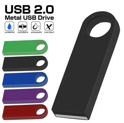 $5.59 • Buy USB 2.0 Flash Drive Pendrive Memory Stick Metal Thumb Drive U Disk Custom Logo