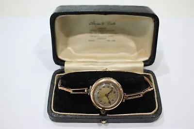 Vintage Women's 9ct Yellow Gold Watch And Bracelet 23.6 Grams • $699
