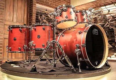 DW Performance Series 5-pieces Tobacco Stain (22-10-12-14-16) Drum Set - New! • $3345