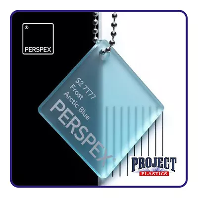 Perspex® Frost Arctic Blue S2 7T77 Acrylic 5mm ...various Sizes To Choose From • £11.90