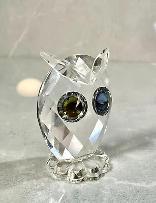 1.5  Vintage Rare Retired Swarovski Crystal Figurine Owl Miniature  No Box • $11