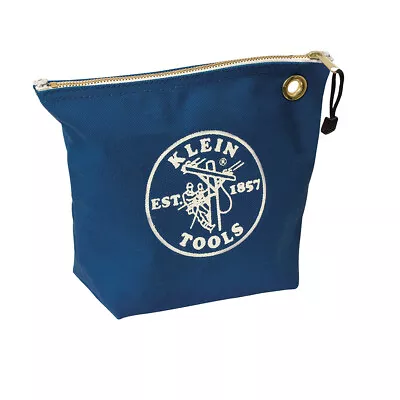 $18.19 • Buy Klein Tools 5539BLU Zipper Bag, Canvas Consumables Tool Pouch, Blue
