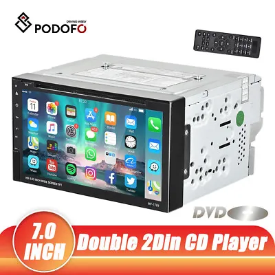 Doble 2 Din 7INCH Car Stereo DVD CD MP3 Player HD In Dash Bluetooth FM Radio USB • $109.89