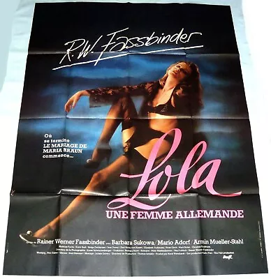 LOLA  Rainer Werner Fassbinder 1980s Germany Barbara Sukowa LARGE French POSTER • $30