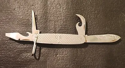 Vintage Camillus 1960 USA Pocket Knife Army/Scout Survival 4 Blade Multi Tool • $34.99