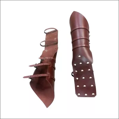 Viking Leather Archer Gloves Pair Leather Forearm Mittens Pair New • $78.20