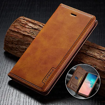 Leather Wallet Sim Card Flip Cover Case For Samsung Galaxy Note 10 S10/S9+ Plus • $13.95