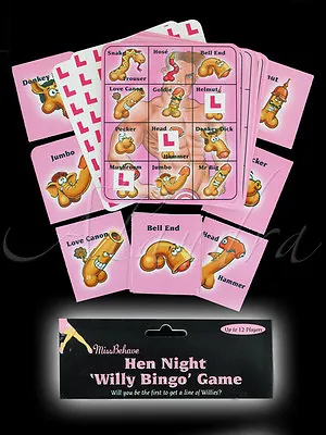 NEW - Willy Bingo Hen Night Do Party Game Up To 12 Players  • £4.49