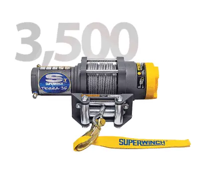 Superwinch Terra 35 12V ATV Utility Winch 3500 LB Capacity With 50' Steel Rope • $352.99