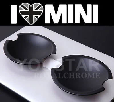 UNICUS Door Handle Cup Shell MATT BLACK 2x For MINI Cooper S R50 R52 R53 R55 R56 • $28.87