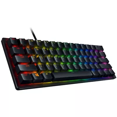 $89 • Buy Razer Huntsman Mini 60% RGB Optical Gaming Keyboard Red Linear Switches