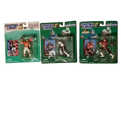 Starting Lineup NFL Football Lot Of 3 1997 And 1998 Action Figures  • $15