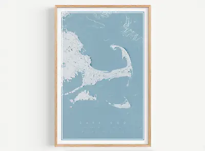 Cape Cod Map Print Cape Cod Home Decor Cape Cod Beach Home Cape Cod Gift • $40