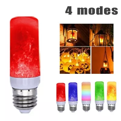 Flame Light 4 Modes Torch Festival Fire Effect Flickering Garden Night • £8.41