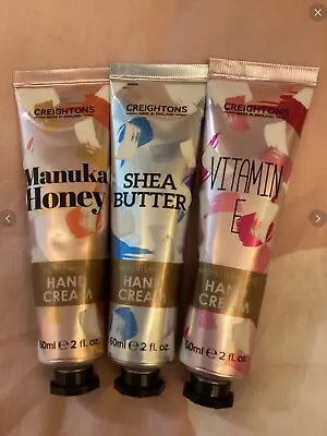 Creightons - Shea Butter/Manuka Honey/Vitamin E Set 3 X 60ml Hand Creams - New • £8