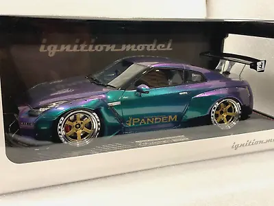 Ignition Model 1/18 IG1298 PANDEM Nissan GT-R R35 Purple Green CLDC Special • $449.90