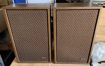 $80 • Buy MGA SS-26 Mitsubishi Diatone Drivers 2 Way Speakers Woodgrain Very Nice