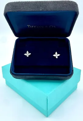 Tiffany & Co Victoria Medium Marquise 0.92ct Diamonds Platinum Stud Earrings • $8800