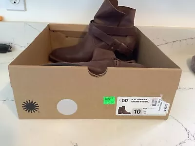 UGG Elysian Leather Booties Size 10 NWB Orig. $170 • $41