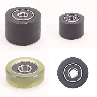 £3.96 • Buy 30mm OD Plastic Nylon Pulley Wheel Sealed Guide Roller Groove Ball Bearing Flat