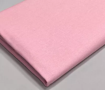 Cotton Fabric Plain Dress Material Lining Quilting Sheeting Clothing 60  Wide • £0.99