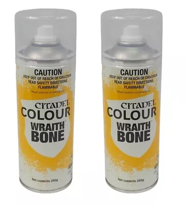 2x Citadel Colour WRAITH BONE Spray (2x400 Ml) Games Workshop Primer Layer Paint • £22.99