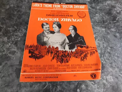 Doctor Zhivago Lara's Theme By Maurice Jarre Piano Solo • $1.79