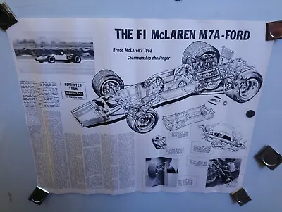 McLaren M7A-Ford 1968 Motoring News Article Poster • $25.50