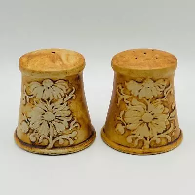 Quantock Design Sunflower Salt & Pepper Shakers Cruet Somerset Art Pottery • £14.95