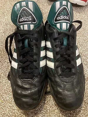 ADIDAS MUNDIAL TEAM Black Indoor & Turf Cleats Soccer Shoes Men's Size 10 • $39.99