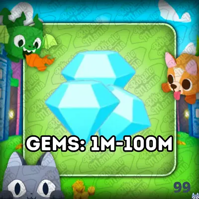 💎 ROBLOX: Pet Simulator 99 Gems 1M-1B (Pet Sim 99 PS99) | CHEAPEST ON EBAY 💎 • $41.99