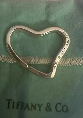 Tiffany & Co. Elsa Peretti Open Heart  Keyring Sterling  Silver 925 - In Bag • $75