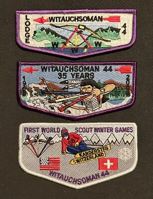 Witauchsoman Lodge 44 Flaps 3 Different Set OA Order Of The Arrow Patches • $14.99