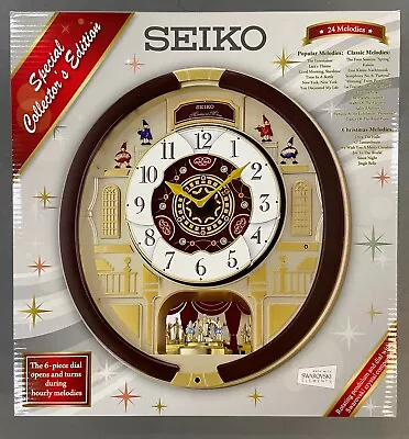 SEIKO Melodies In Motion Clock W/ Swarovski Crystals (QXM554BRH) • £193.65
