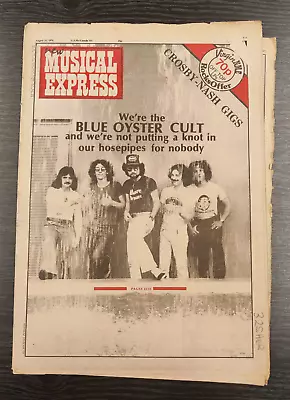 NME: Blue Oyster Cult George Clinton Alex Harvey Eddie Jobson 21 August 1976 • £8.99