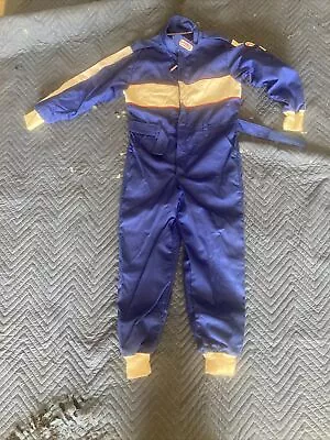 G Force Racing Suit  Size Kids CMD Blue FR Fire Resistant SFI Zip Coveralls • $46