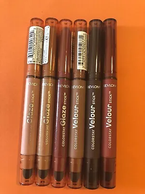 Revlon Colorstay - Glaze & Velour Sticks - 1.04g - Choose Shade - New - Free P&p • £3.49