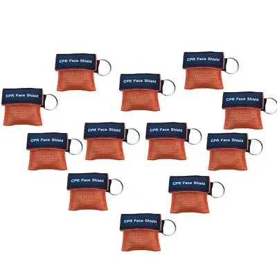 500pcsFirst Aid Resuscitation CPR Face Shield Key-ring Mouth To Mouth Set Orange • £233.12