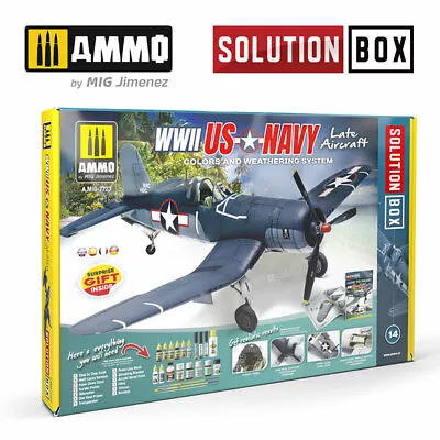 Solution Box - WWII Late US Navy Colours And Weathering System W/Guide Book • $136.95