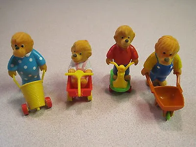 McDonalds 1987 Berenstain Bears Happy Meal Complete Set Of 4  - Loose • $21.99