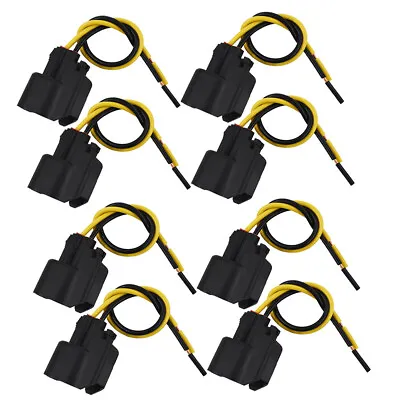 8Pc Fuel Injector Connector Pigtail Harness For Dodge Ford Lincoln Mercury Chevy • $9.84