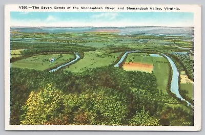 Postcard Seven Bends Of The Shenandoah River And Valley Virginia • $3.85