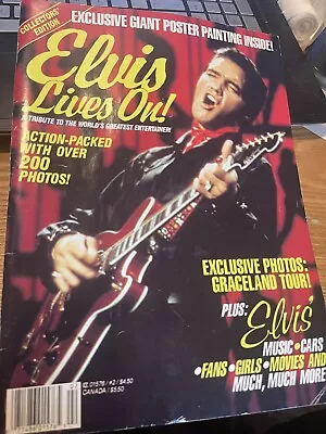 Elvis Lives On! July 1992 Elvis Presley W/ Poster And Over 200 Photos Inside • $9.75