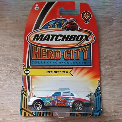 Matchbox 1/64 Diecast Hero City White Hero City Taxi • $3.80