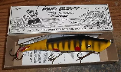 Vintage C.c. Roberts Mud Puppy Musky Lure/in Box/nice/tough! • $20.50