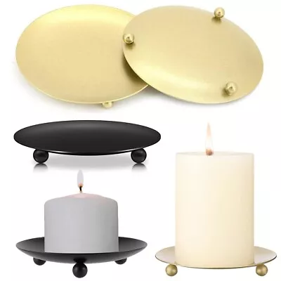 Candle Holder For Pillar Candlestick Table Stand Plate Tray Home Decoration • £6.99